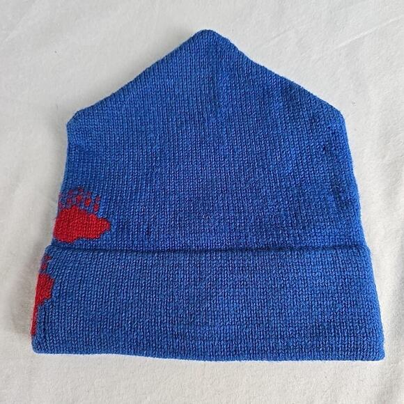 Vermont VT Stowe Moriarty VTG Handmade Hat Ski Beanie 100% Wool Blue Outdoor - Picture 4 of 7